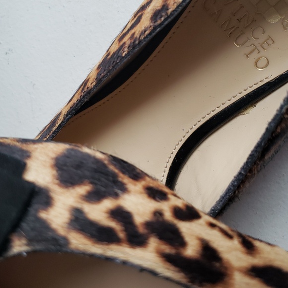 Vince Camuto Pindia Womens Leopard Print Women's Shoes with Black Bow. NWOB - Picture 12 of 15